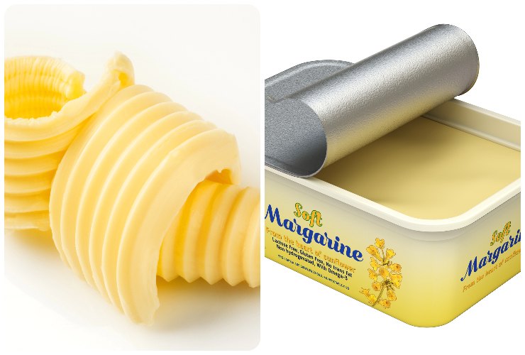 È meglio il burro o la margarina?