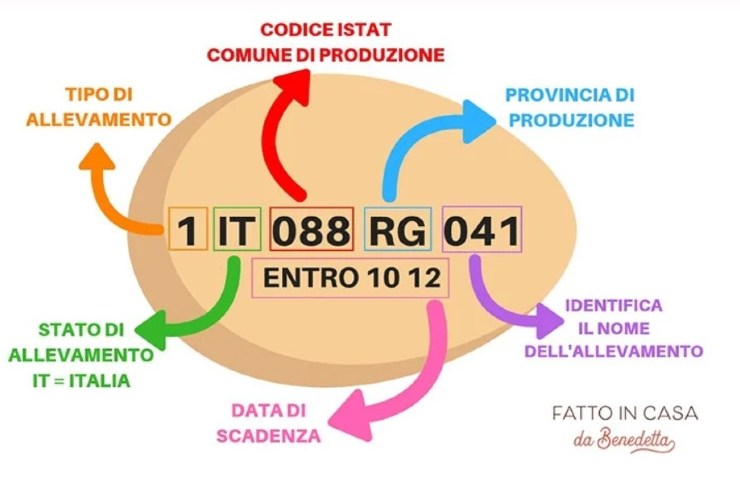 Il significato delle cifre sulle uova