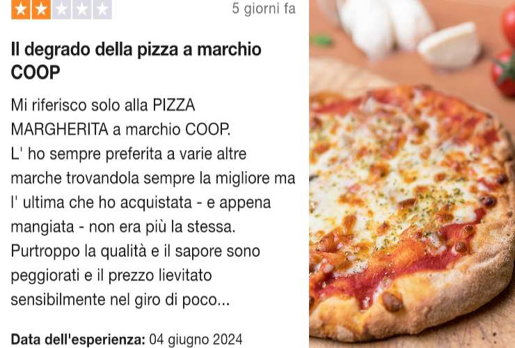 Bufera per la pizza Coop