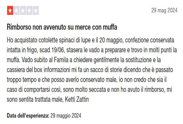 Nuova grande bufera sul Famila