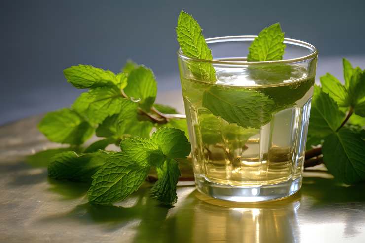 menta infuso digestione