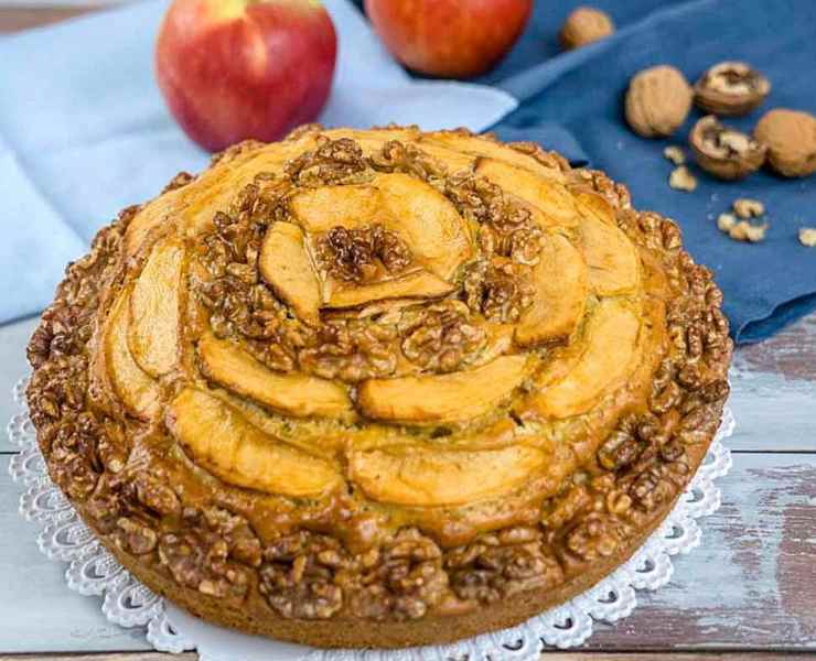 Torta di mele e noci ricetta