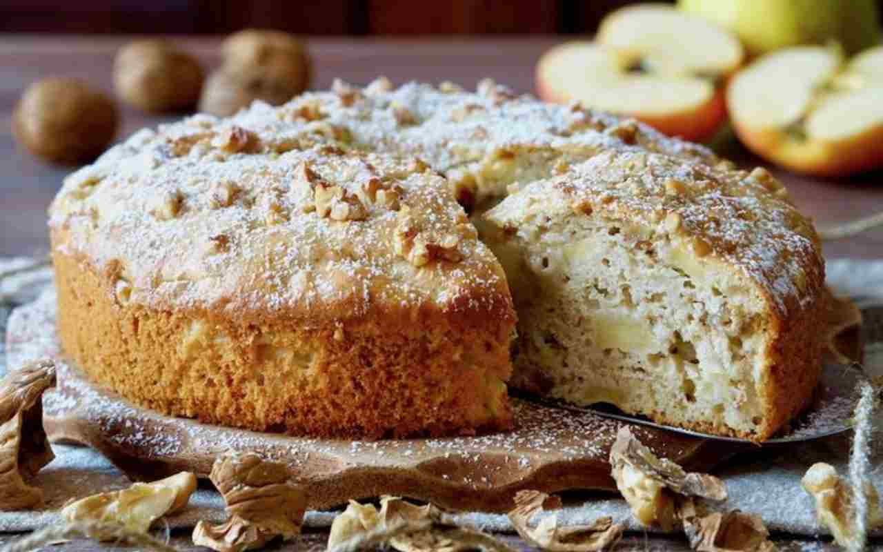 Torta di mele e noci ricetta