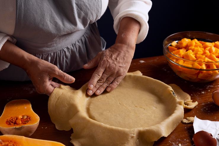 torta salata preparazione