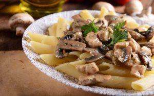 Una gustosa ricetta di pasta ai funghi