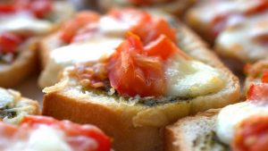 Golosa bruschetta con poco